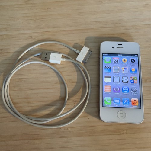 Apple iphone bianco - 4, gb,